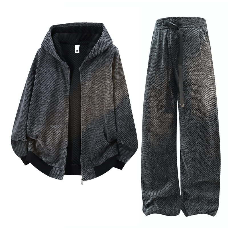 Mens Fashion Streetwear - Men's Casual 2-Piece Sportswear Set Streetwear