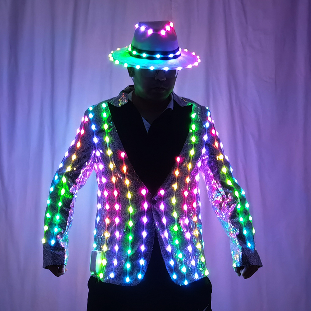 Men'S Fashion For 60 Year Old - Full Color LED Sequins Fashion Lighting