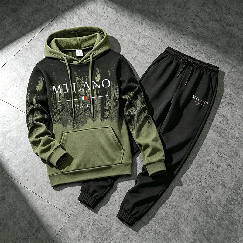 Mens Fashion Streetwear - Italy Fashion Sportswear 2pcs Set Male