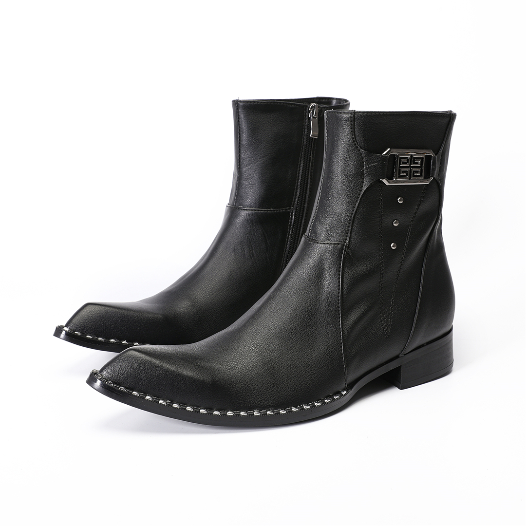 Mens Fashion Dress - fashion black pointed toe men genuine