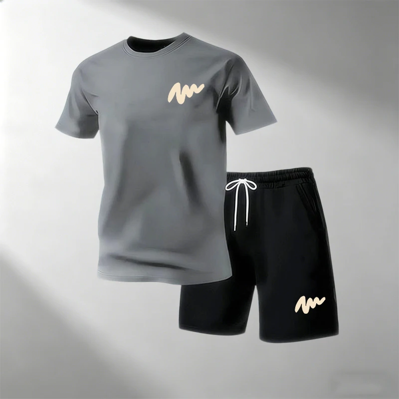 Mens Fashion Streetwear - Fashion Men's Street T-Shirts Sets 2