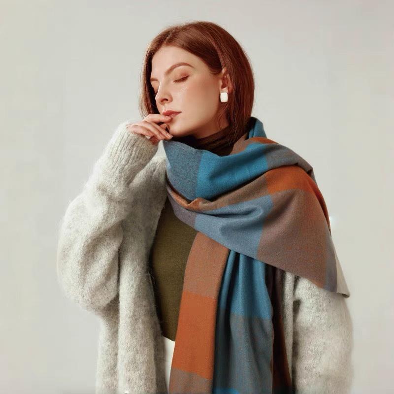Mens Fashion Poncho - 2024 Autumn Winter Men Women Scarf
