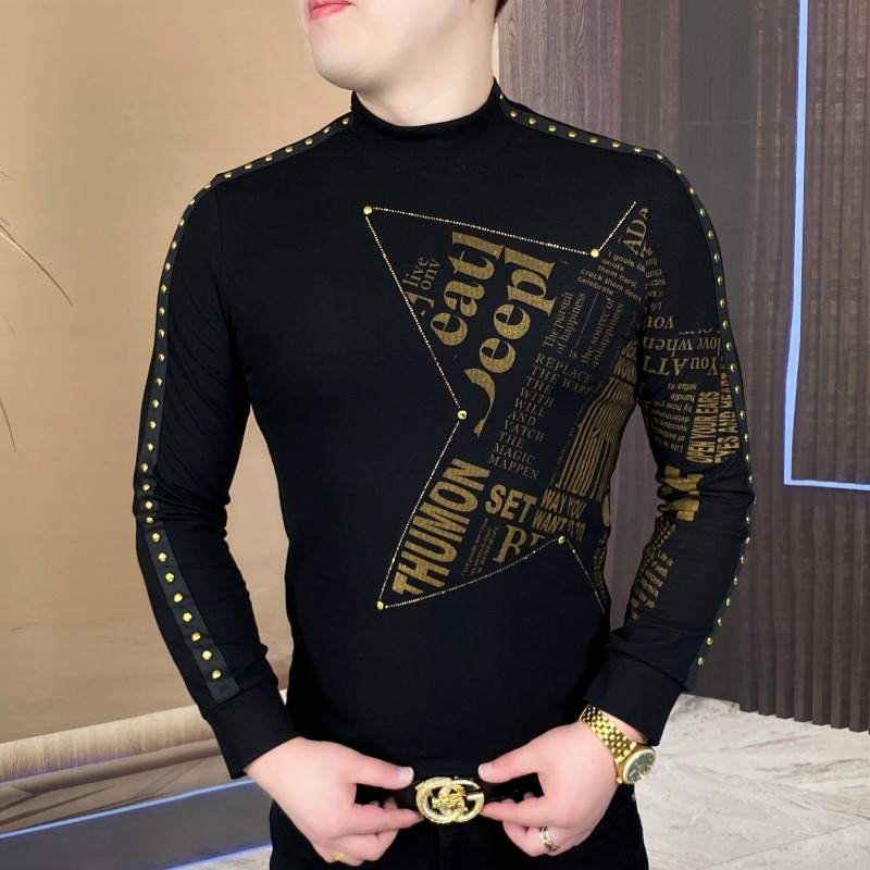 Mens Fashion Trend - New long-sleeved tops for fashionable men.
