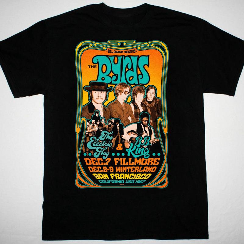 Poster Men Fashion - The Byrds 1967 Concert Poster T-shirt