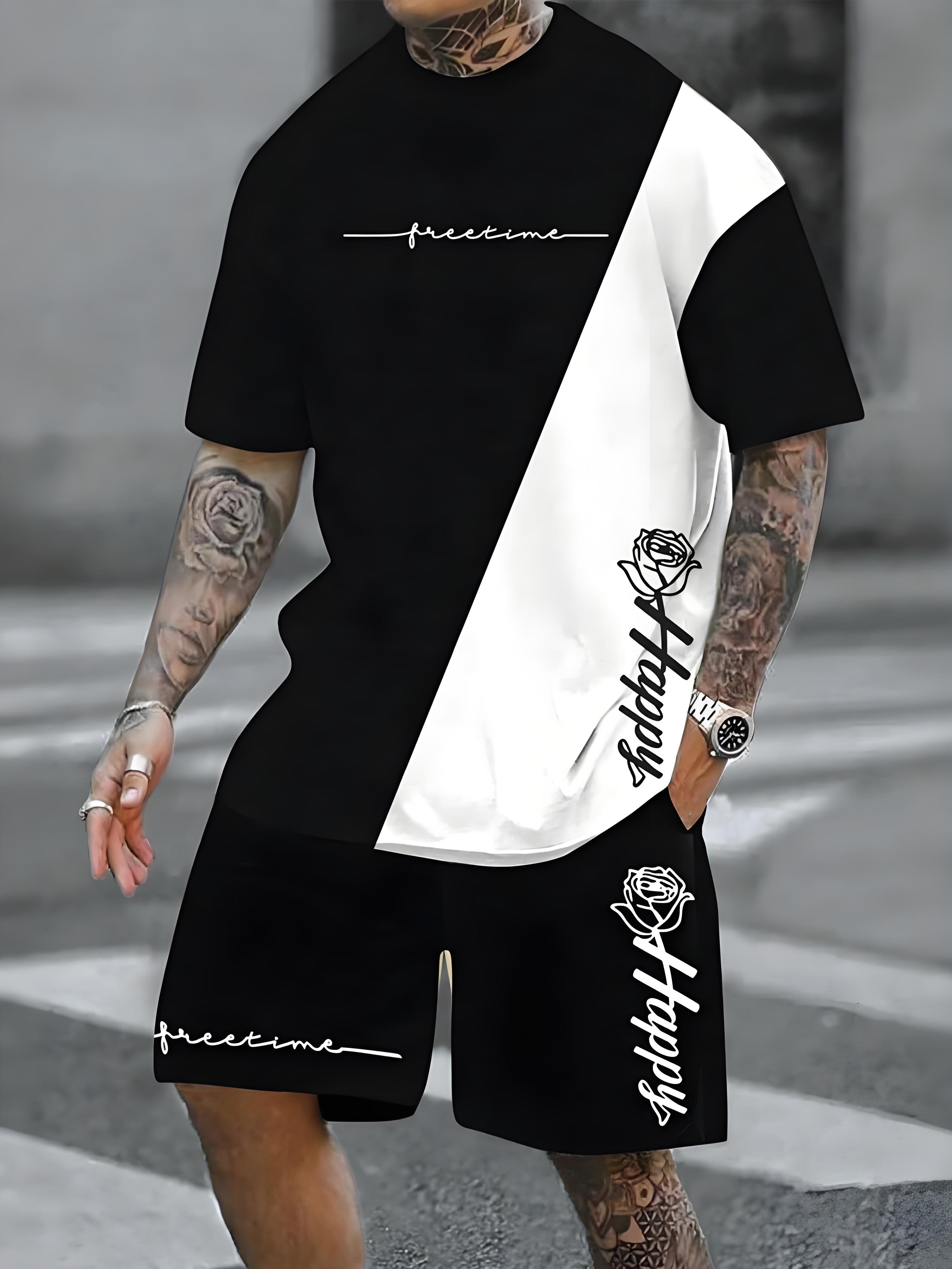 Mens Fashion Streetwear - New Plus Size Men's T-shirt And