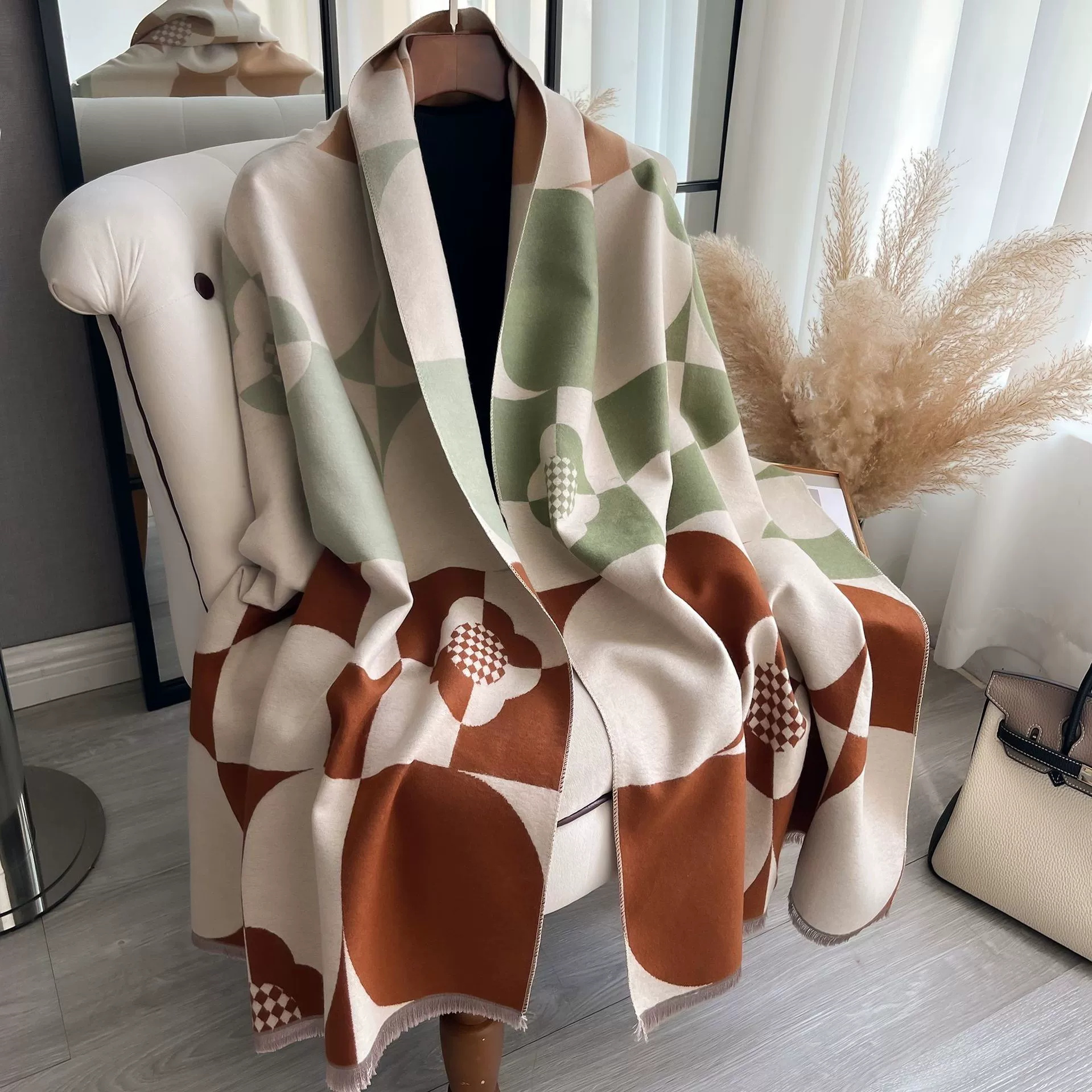 Mens Fashion Poncho - New Women Men Thick Warm Scarves