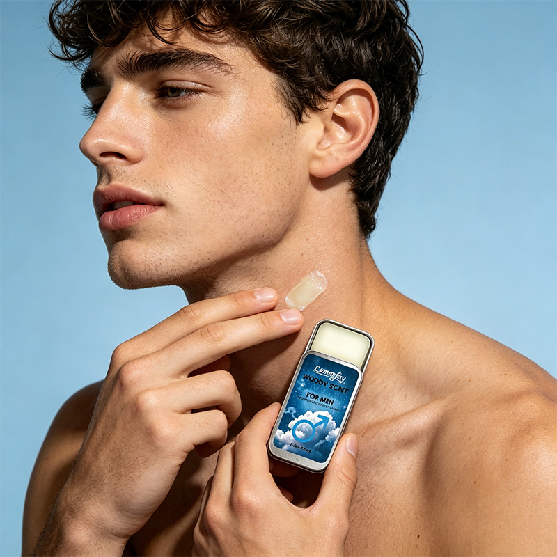 Men'S Fashion Perfume - Lemonfay Woody Scent Portable Solid Perfume