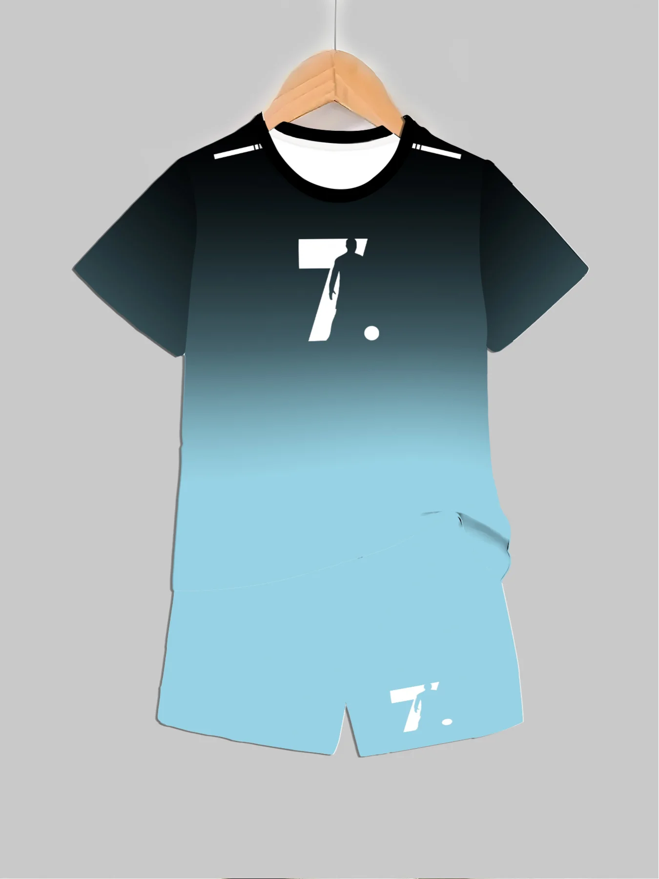 Mens Fashion Streetwear - Kids Clothes Sports Letter Theme Gradient