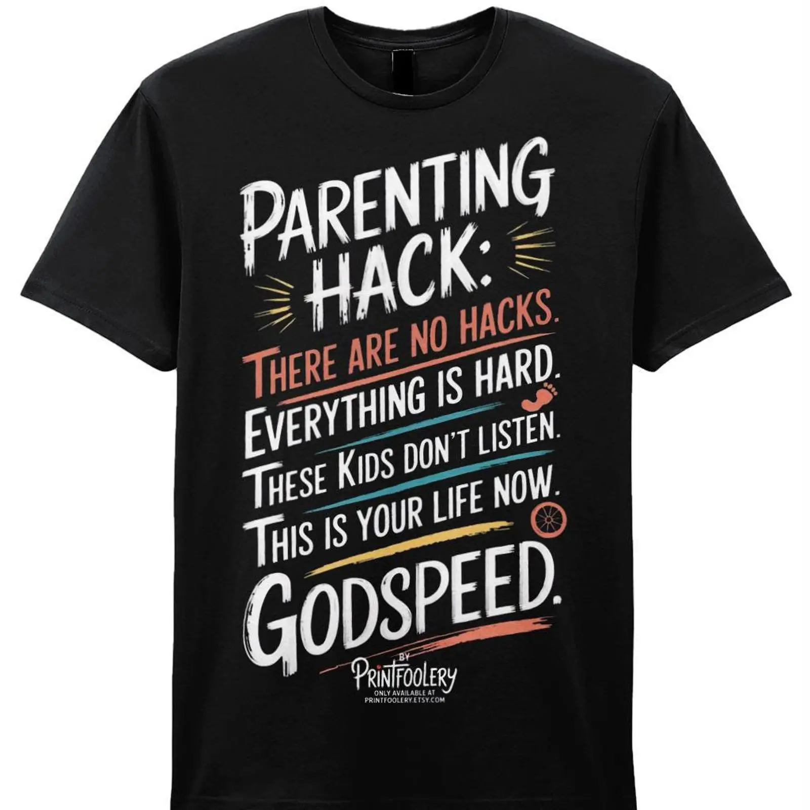 Funny Parenting Hack T Shirt R - Mens Fashion Hacks avaliação e preço