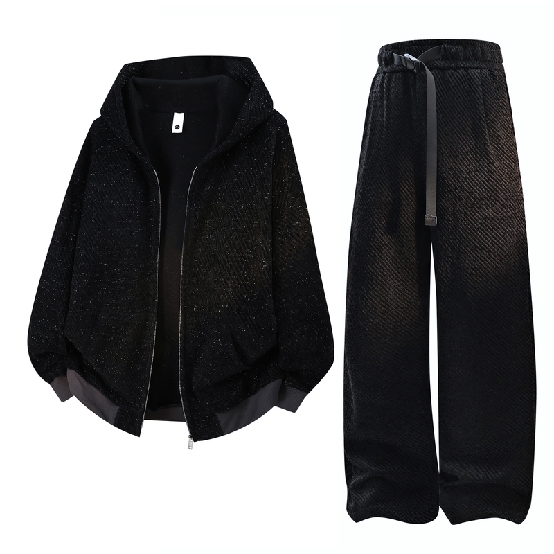 Men's Casual 2-Piece Sportswea - Mens Fashion Streetwear avaliação e preço