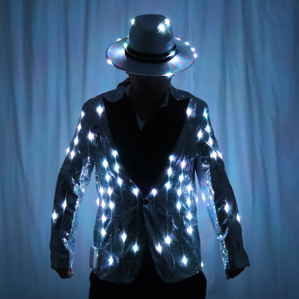 Full Color LED Sequins Fashion - Men'S Fashion For 60 Year Old avaliação e preço