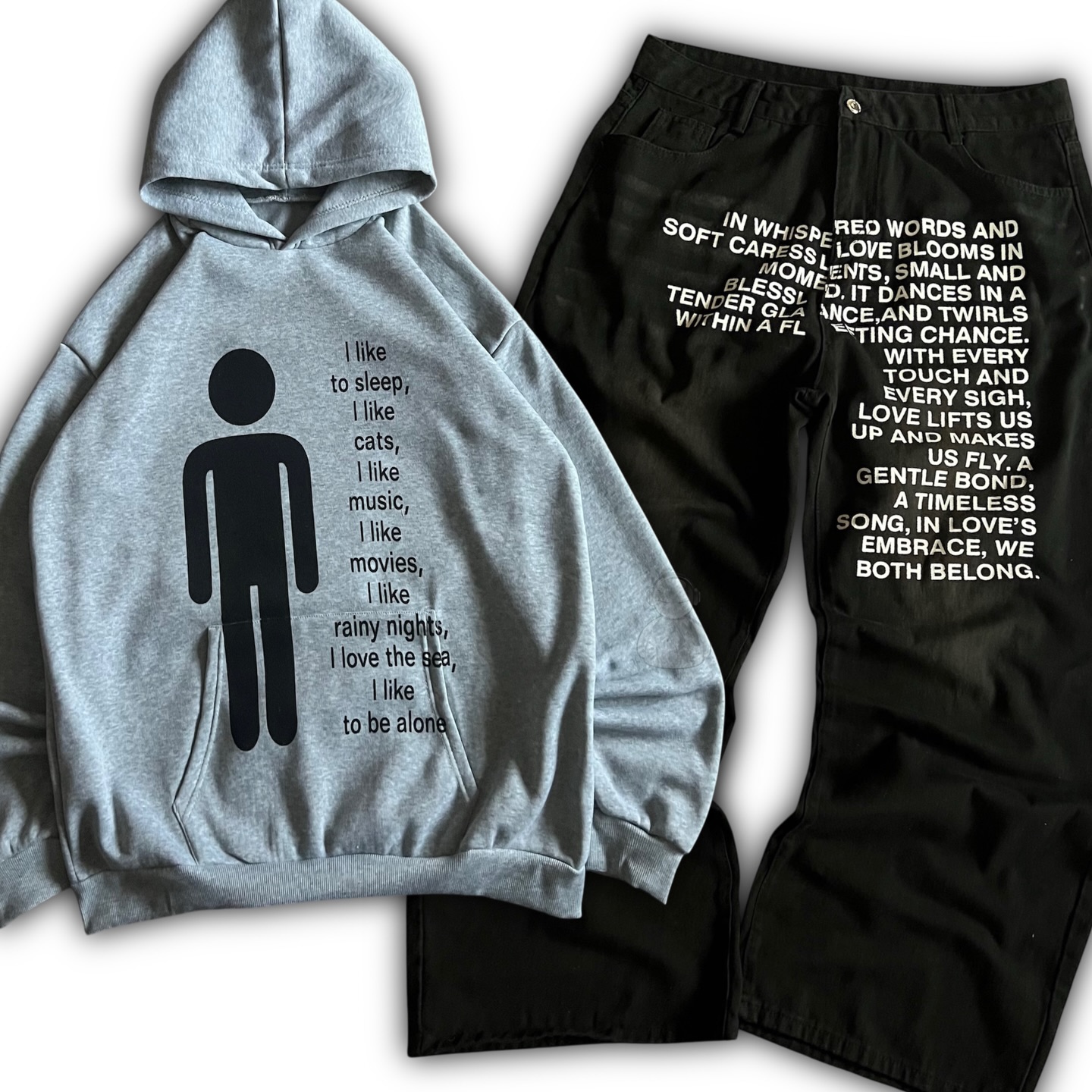 American Pattern Letter Jeans  - Mens Fashion Streetwear avaliação e preço