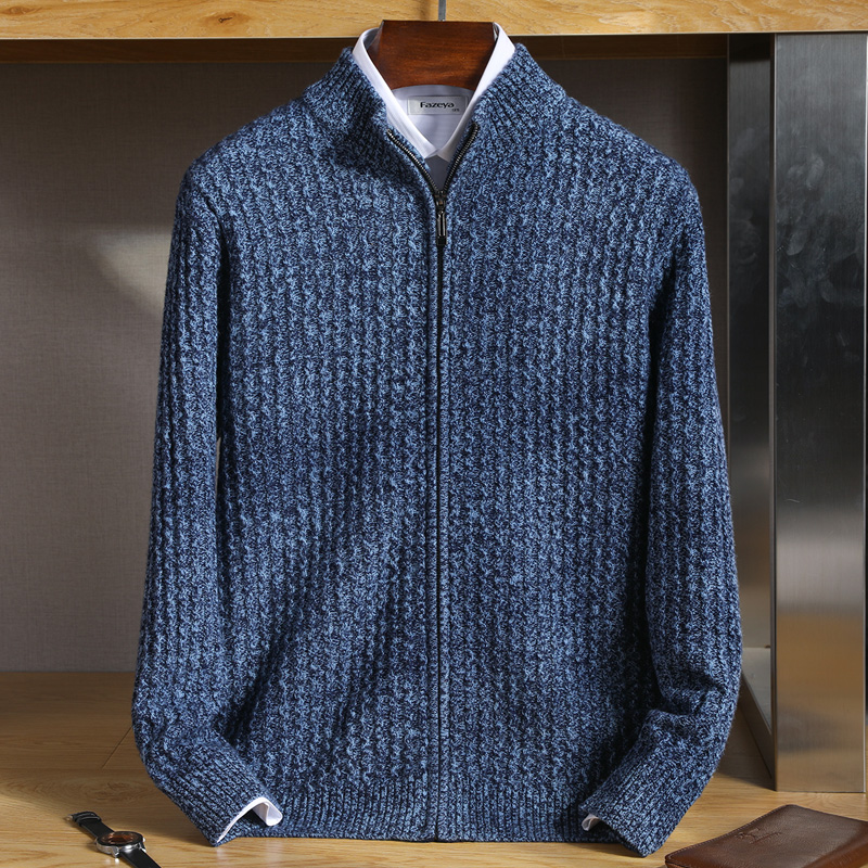 Men's Zipper Mock Collar Thick - Men'S Fashion Zip Sweater avaliação e preço