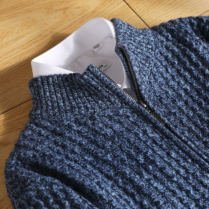 Men's Zipper Mock Collar Thick - Men'S Fashion Zip Sweater avaliação e preço