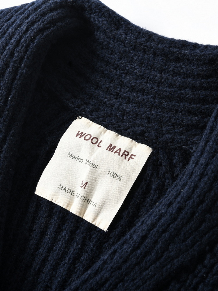 Eu Vintage 100% Wool Chunky Kn - Men'S Fashion Zip Sweater avaliação e preço