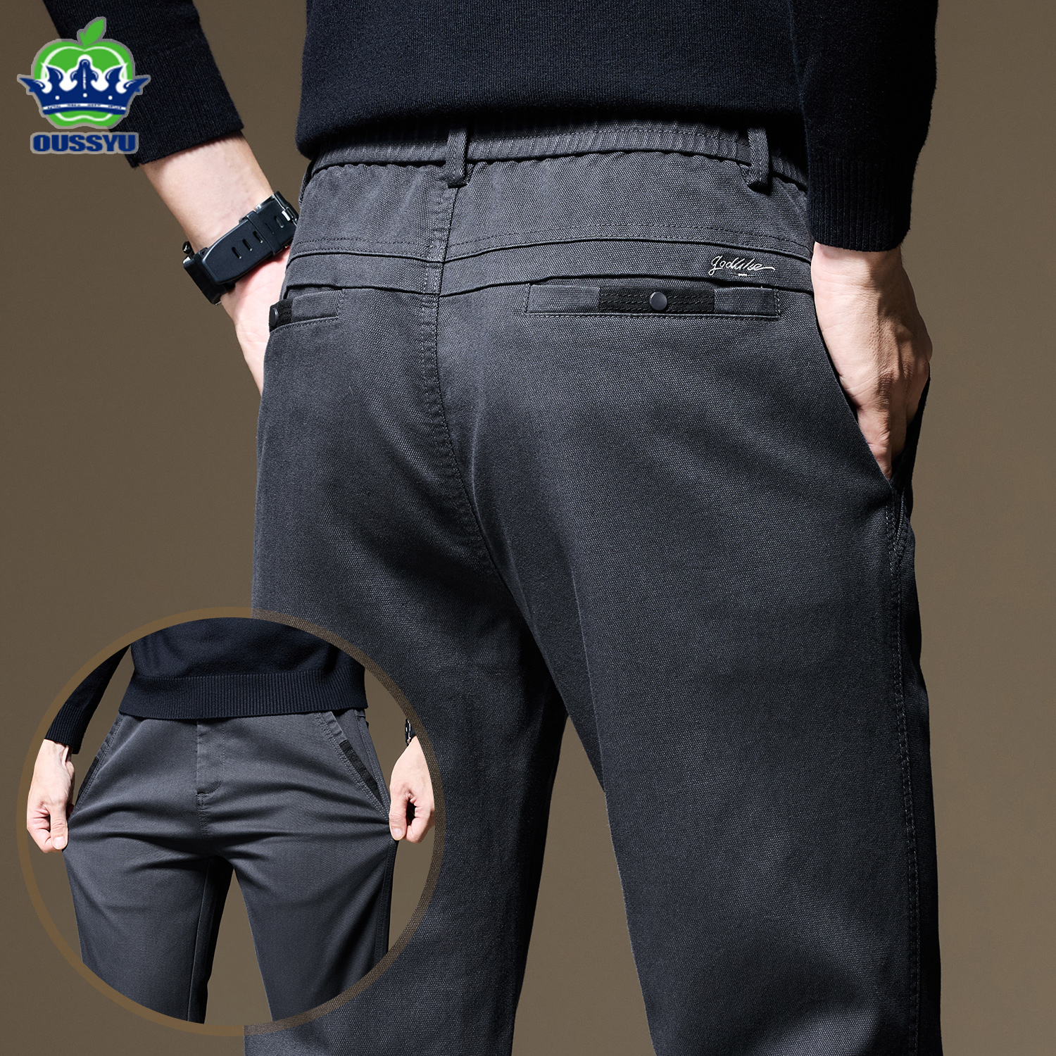 High Quality Autumn Winter Lyo - Chino Pants Men avaliação e preço