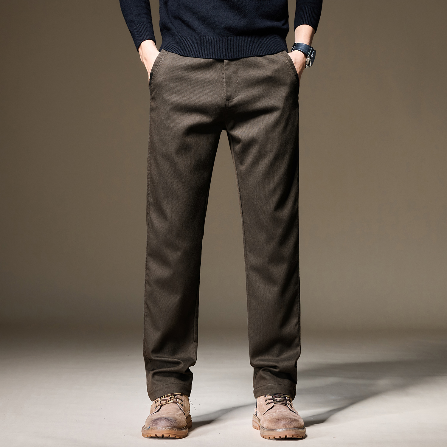 High Quality Autumn Winter Lyo - Chino Pants Men avaliação e preço
