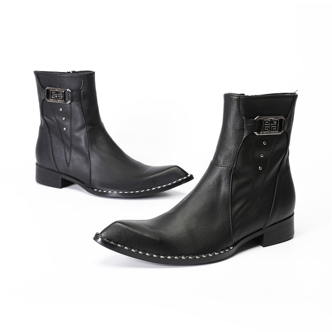 fashion black pointed toe men  - Mens Fashion Dress avaliação e preço