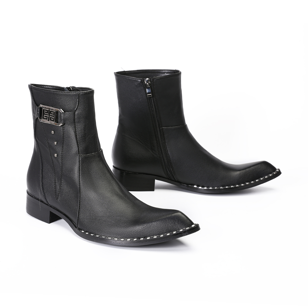 fashion black pointed toe men  - Mens Fashion Dress avaliação e preço