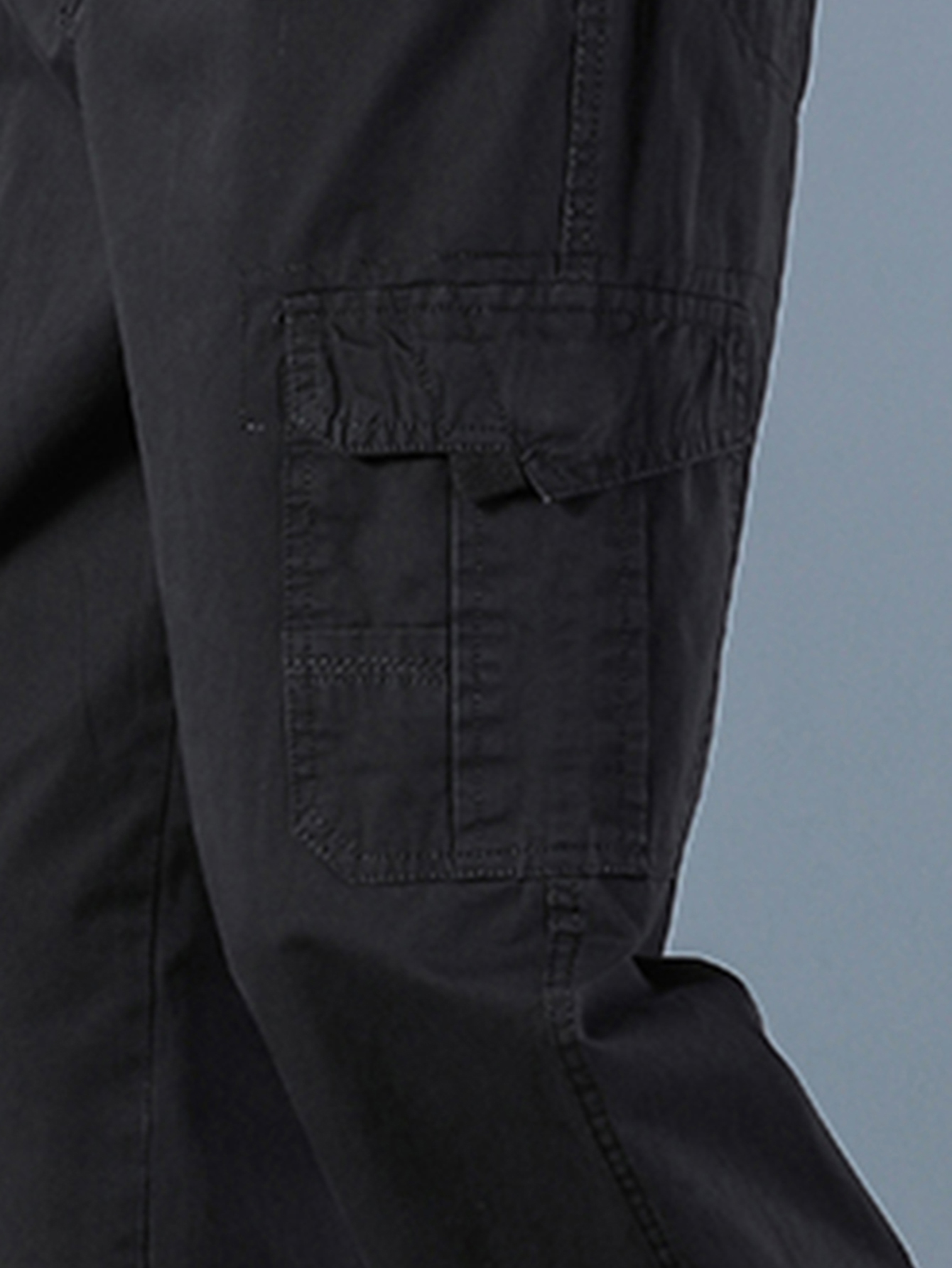 Men's 100% Cotton Straight Bla - Cargo Jogger Pants avaliação e preço