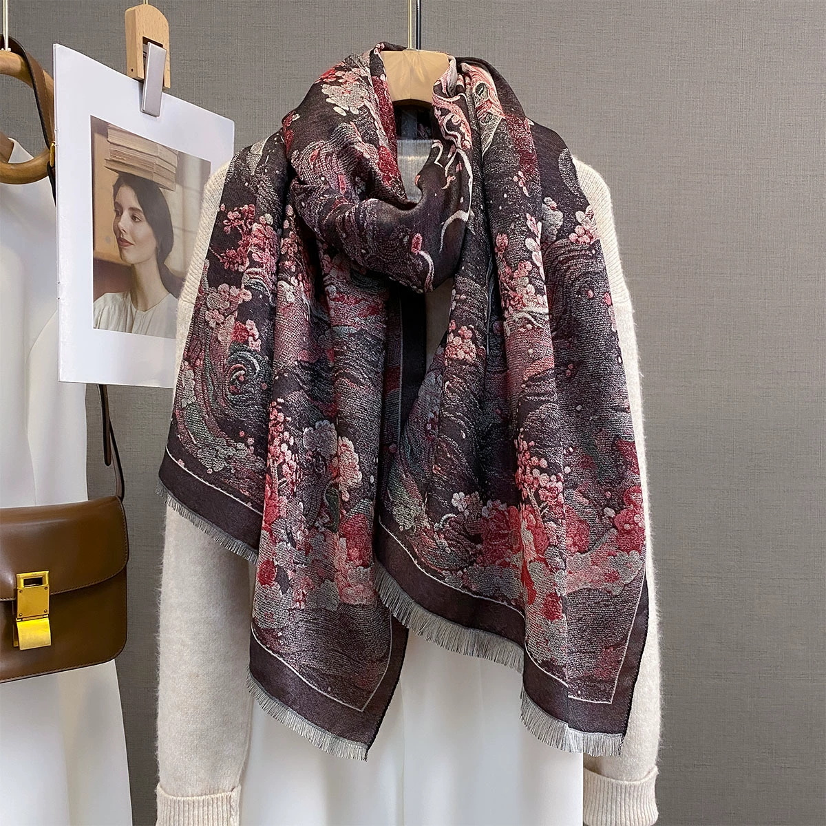 Women Men Cashmere Shawl Wrap  - Mens Fashion Poncho avaliação e preço
