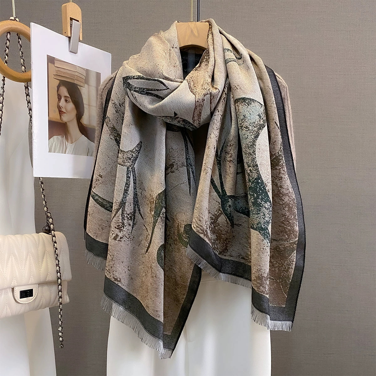 Women Men Cashmere Shawl Wrap  - Mens Fashion Poncho avaliação e preço