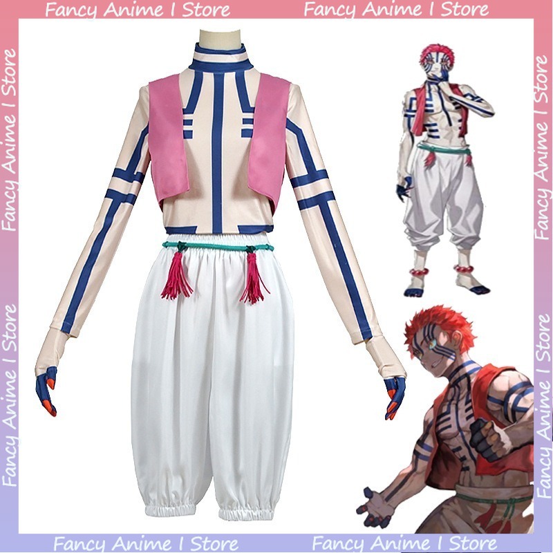 Anime Akaza Copsplay Costume H - Mens Fashion Dress avaliação e preço