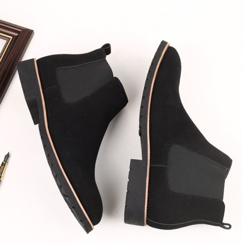 Men Ankle Boots British Style  - Mens Fashion Dress avaliação e preço