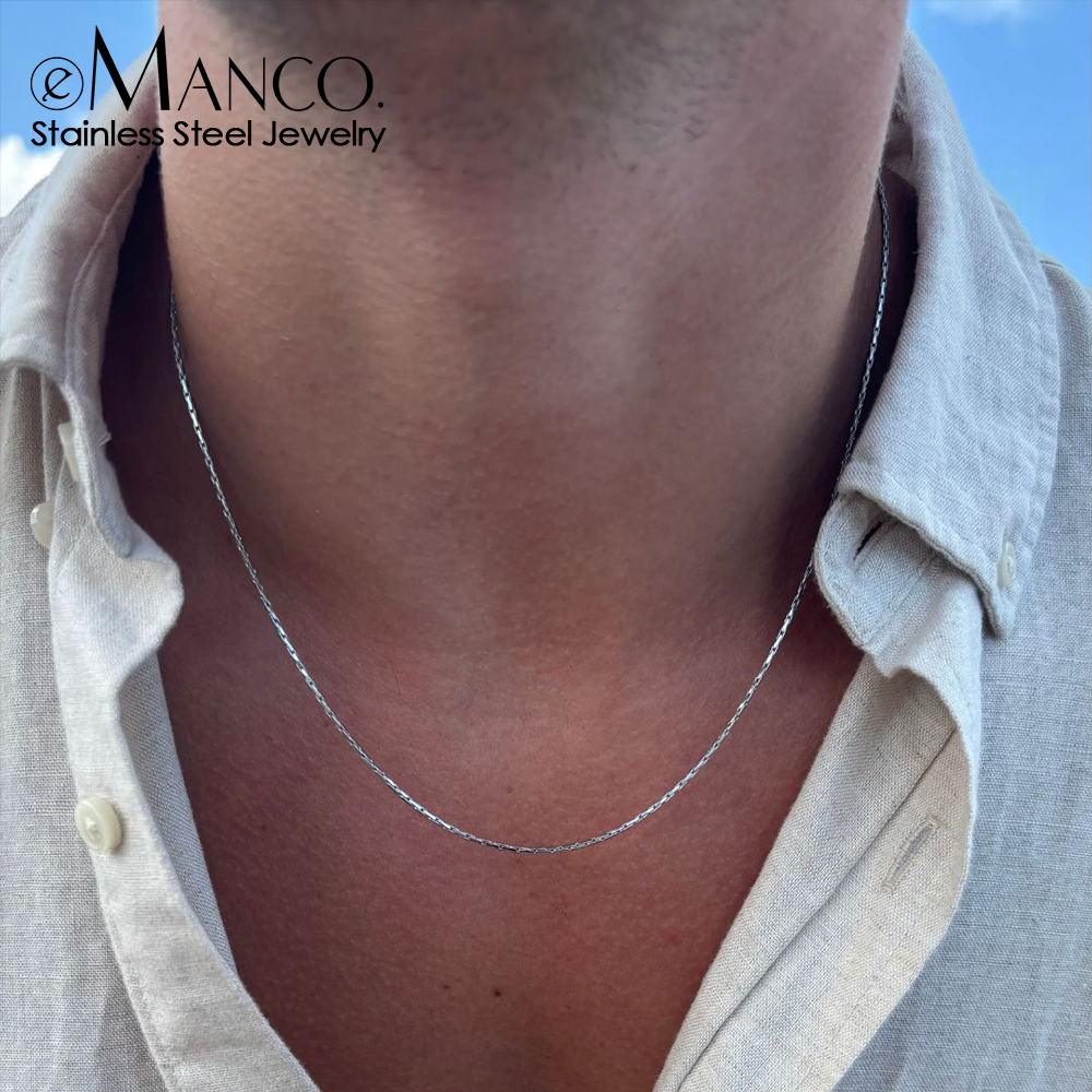 eManco New Wire Chain Necklace - Men'S Fashion For 60 Year Old avaliação e preço