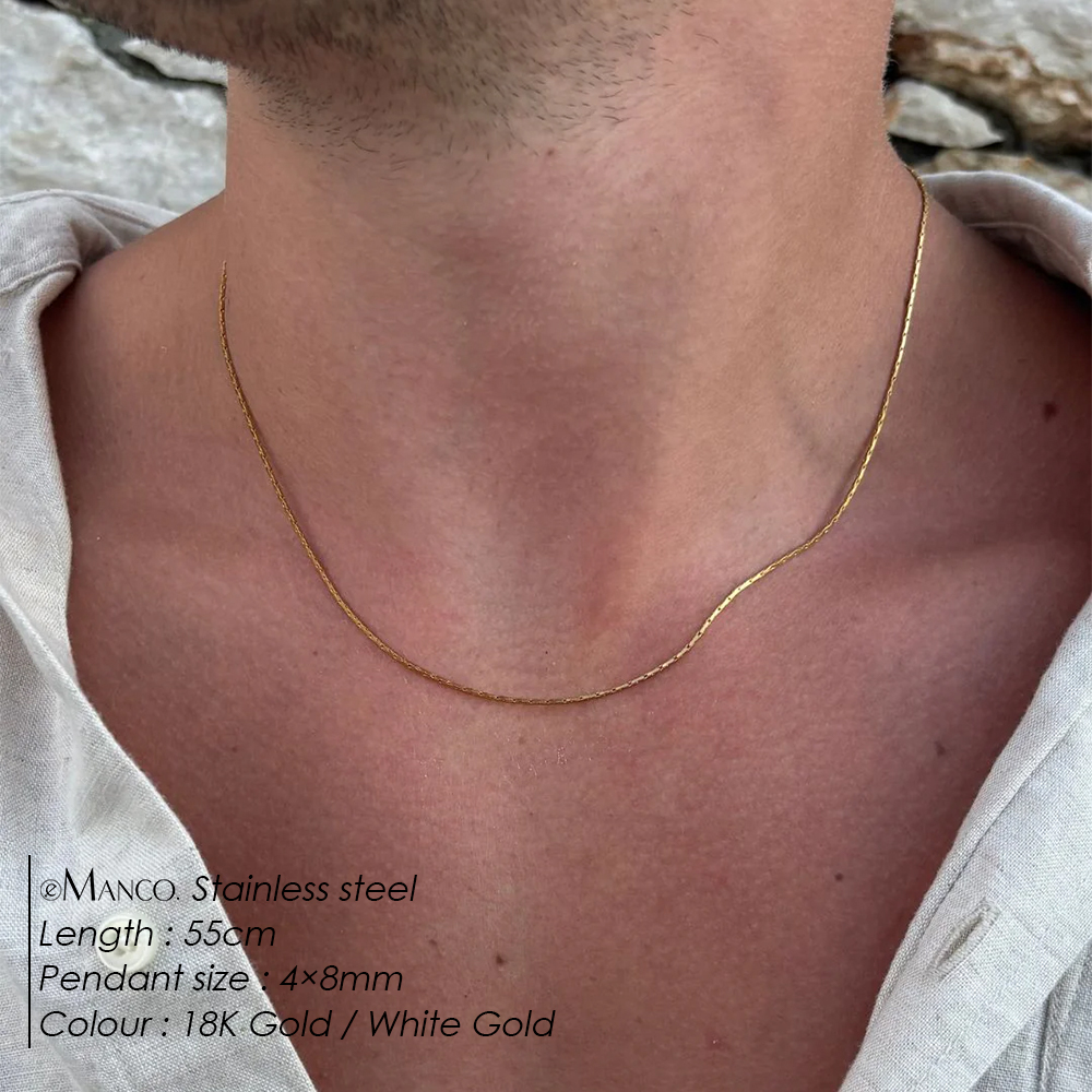 eManco New Wire Chain Necklace - Men'S Fashion For 60 Year Old avaliação e preço