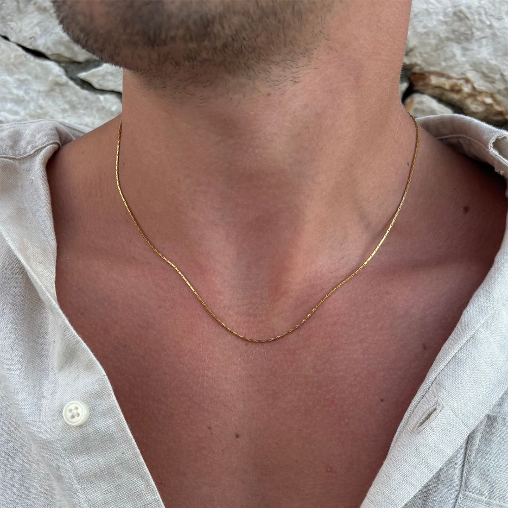 eManco New Wire Chain Necklace - Men'S Fashion For 60 Year Old avaliação e preço