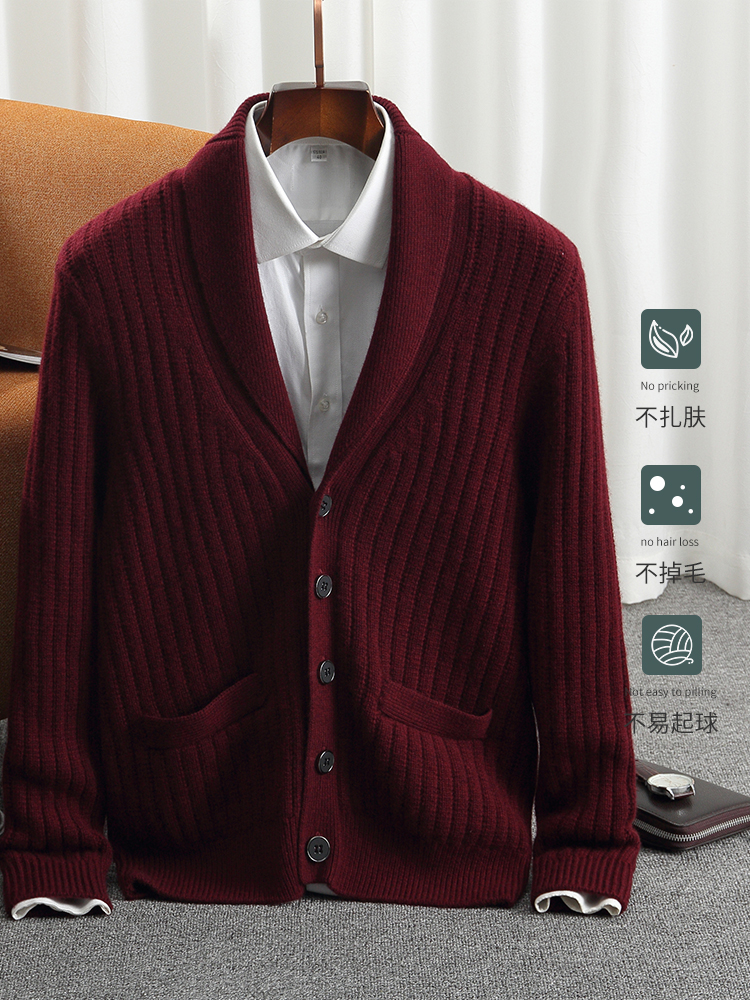 Fashionable and graceful thick - Men'S Fashion Zip Sweater avaliação e preço