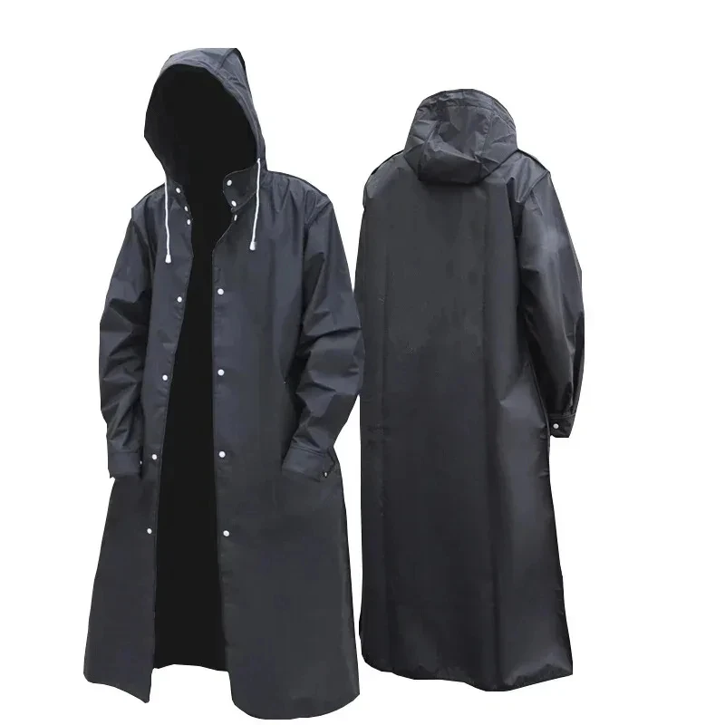 Black Fashion Adult Waterproof - Mens Fashion Poncho avaliação e preço