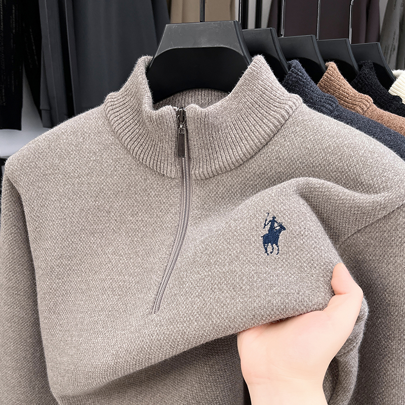 Winter Add Layers to Men's Kni - Men'S Fashion Zip Sweater avaliação e preço
