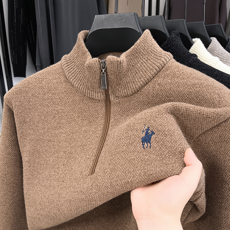 Winter Add Layers to Men's Kni - Men'S Fashion Zip Sweater avaliação e preço