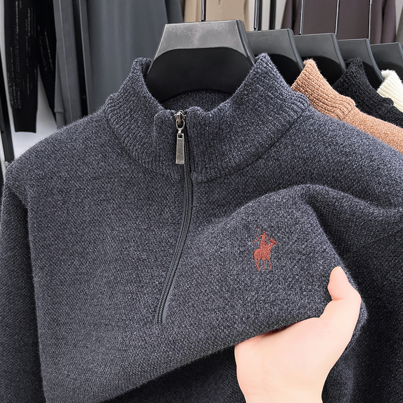 Winter Add Layers to Men's Kni - Men'S Fashion Zip Sweater avaliação e preço