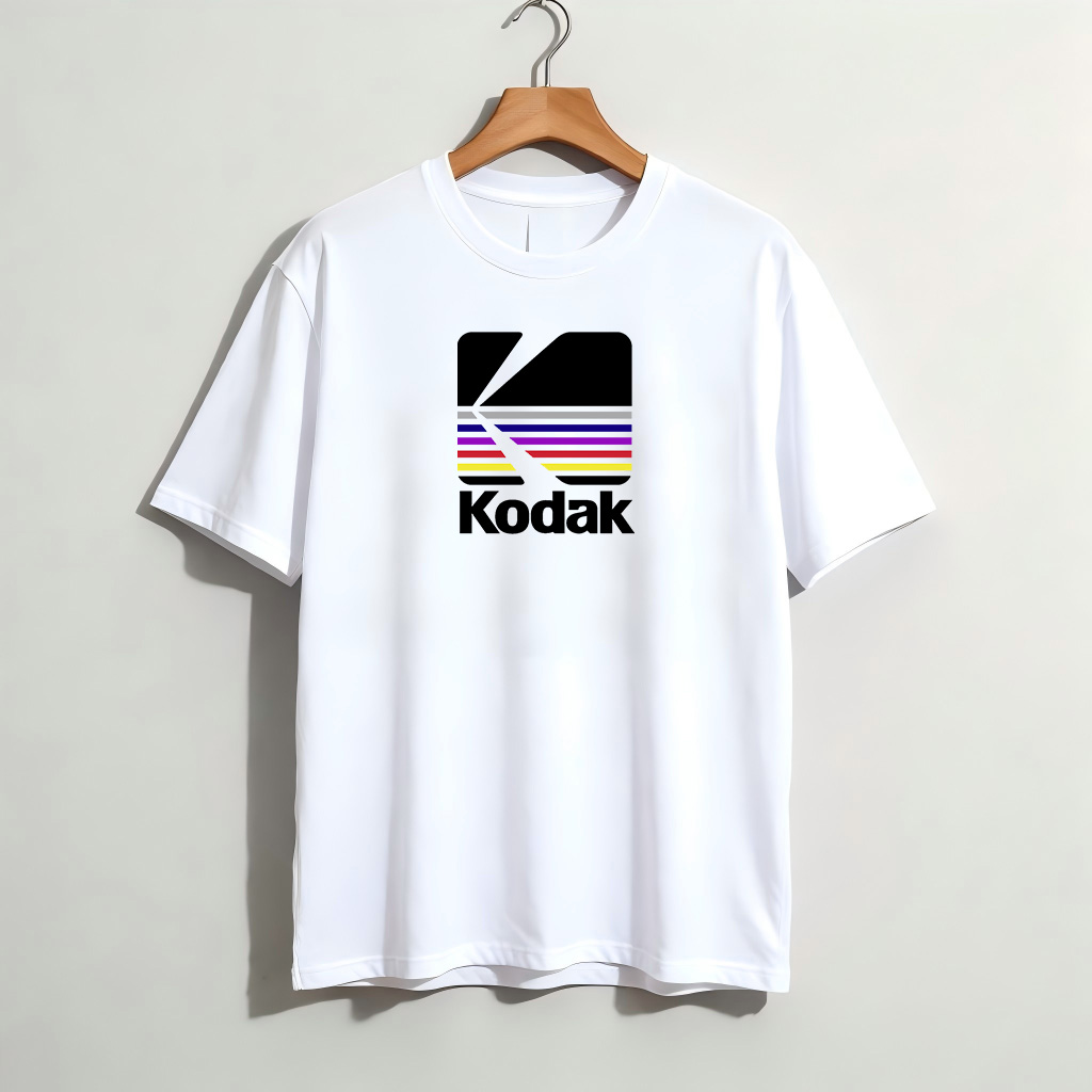 Kodak Rainbow Stripe Logo Grap - Men Fashion Photography avaliação e preço