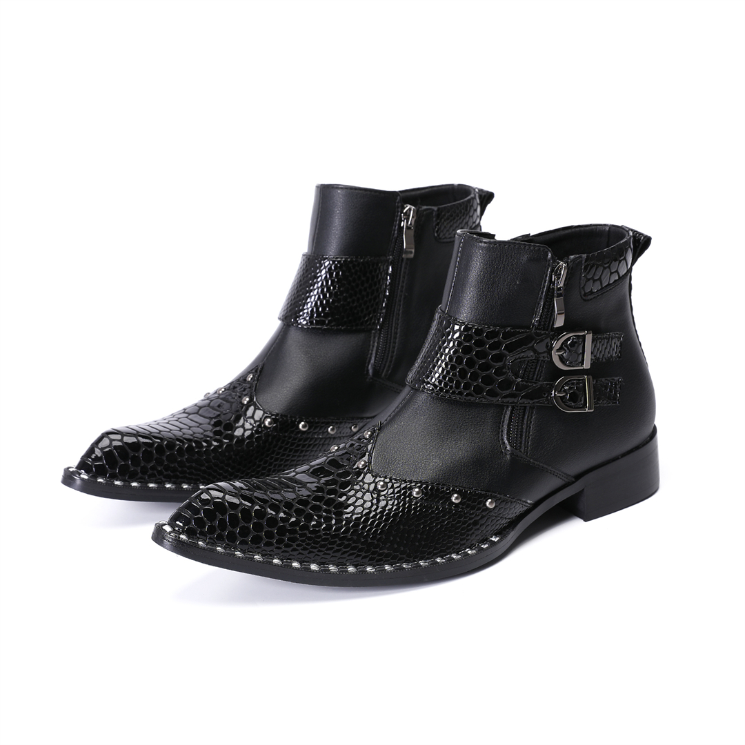 fashion rivets pointed toe men - Mens Fashion Dress avaliação e preço