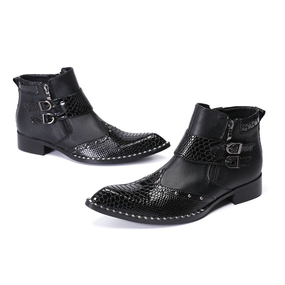 fashion rivets pointed toe men - Mens Fashion Dress avaliação e preço