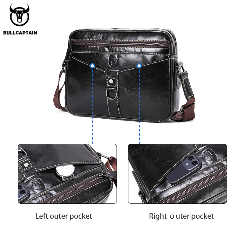 BULLCAPTAIN Genuine Cowhide Me - Men'S Fashion For 60 Year Old avaliação e preço