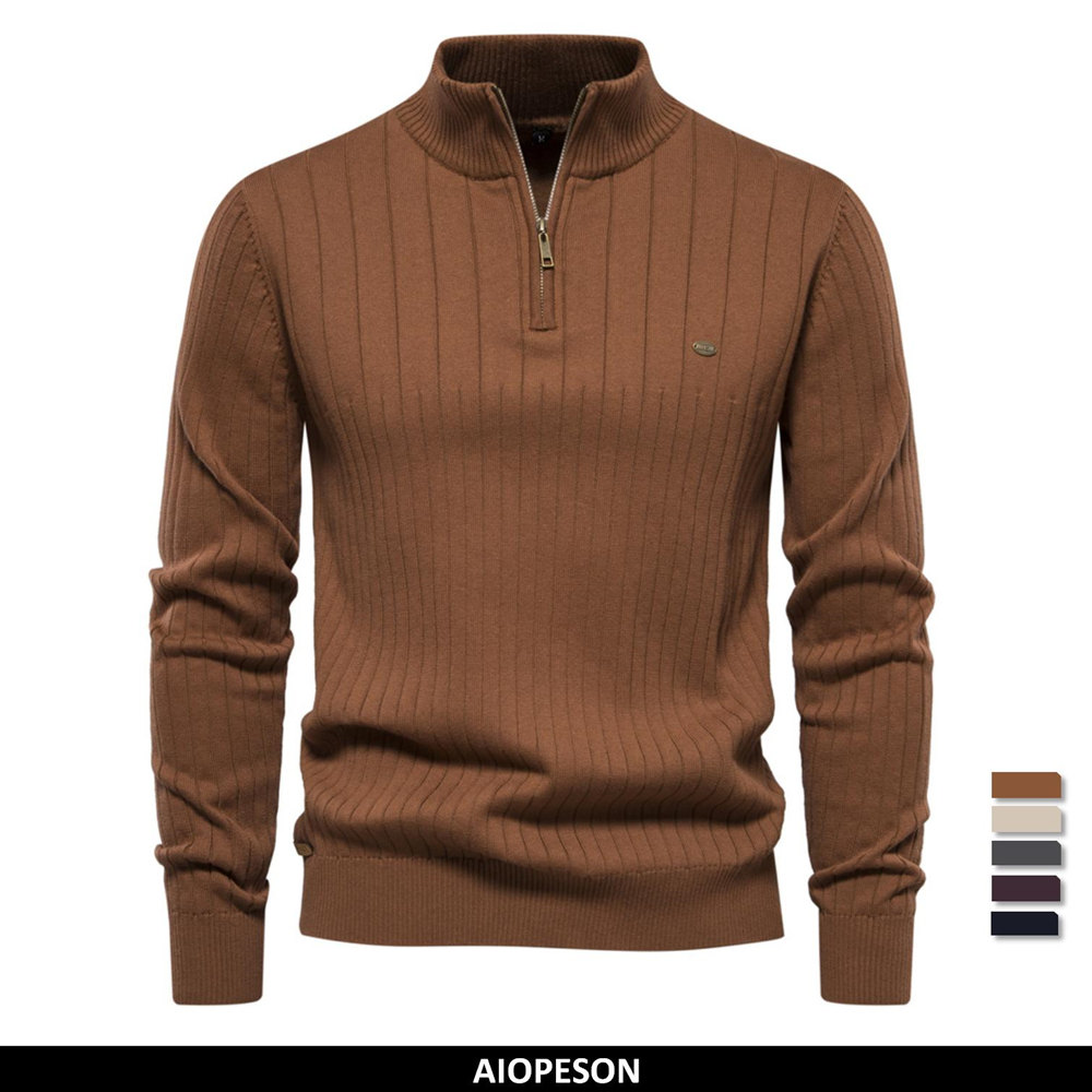 2023 New Autumn Zipper Pullove - Men'S Fashion Zip Sweater avaliação e preço