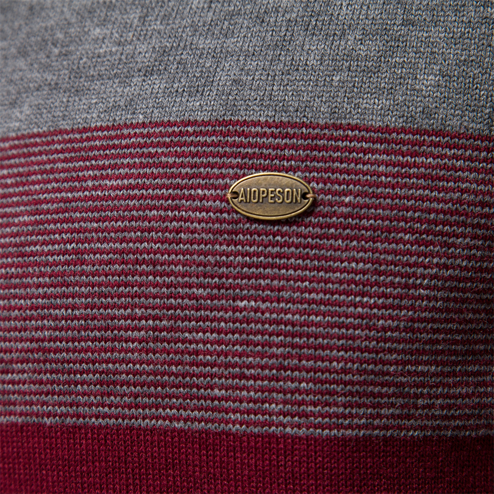AIOPESON Men's Patchwork Pullo - Men'S Fashion Zip Sweater avaliação e preço