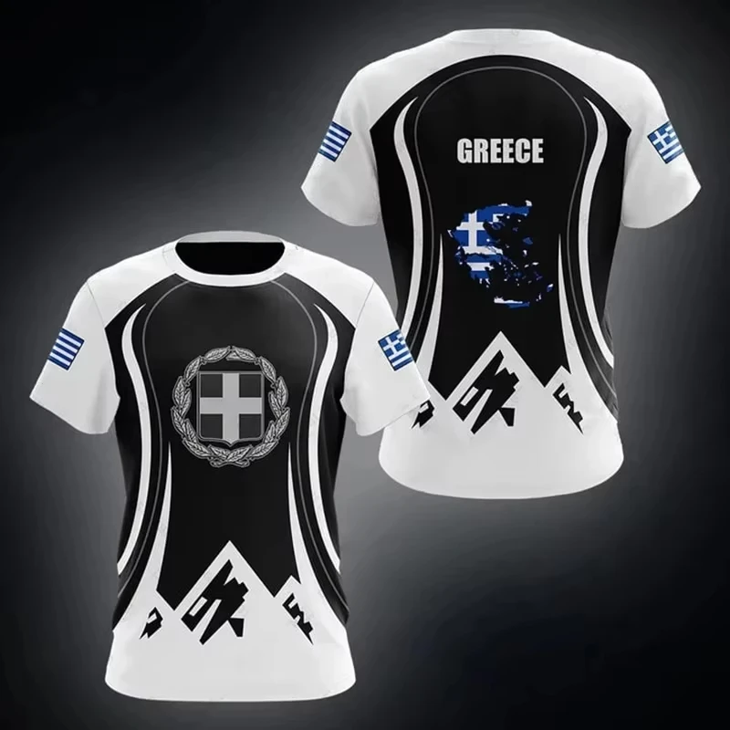 Greece Flag Map 3d Printed T S - Men'S Fashion Greece avaliação e preço