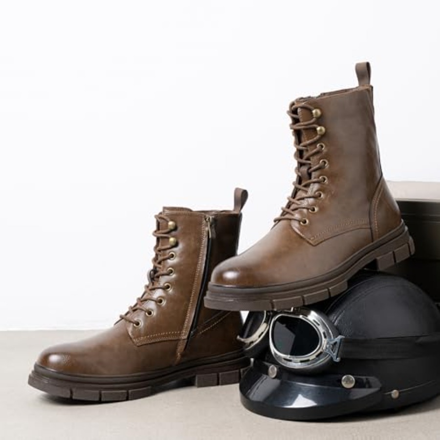 Mens Boots High Top Motorcycle - Mens Fashion Dress avaliação e preço