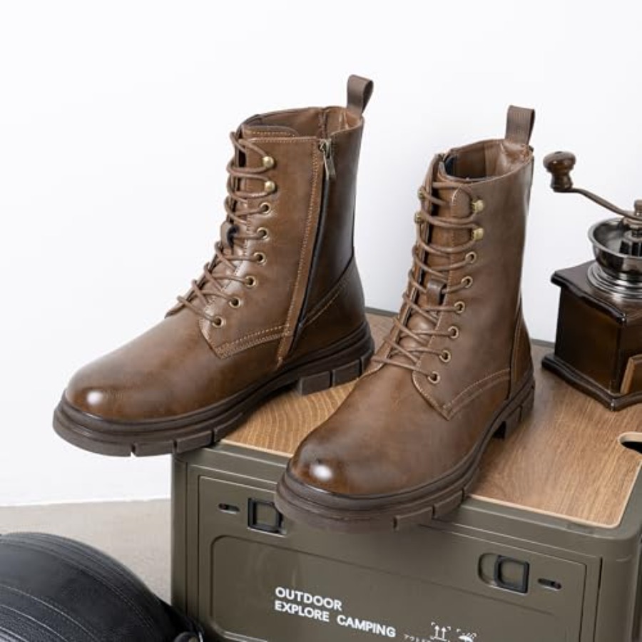Mens Boots High Top Motorcycle - Mens Fashion Dress avaliação e preço