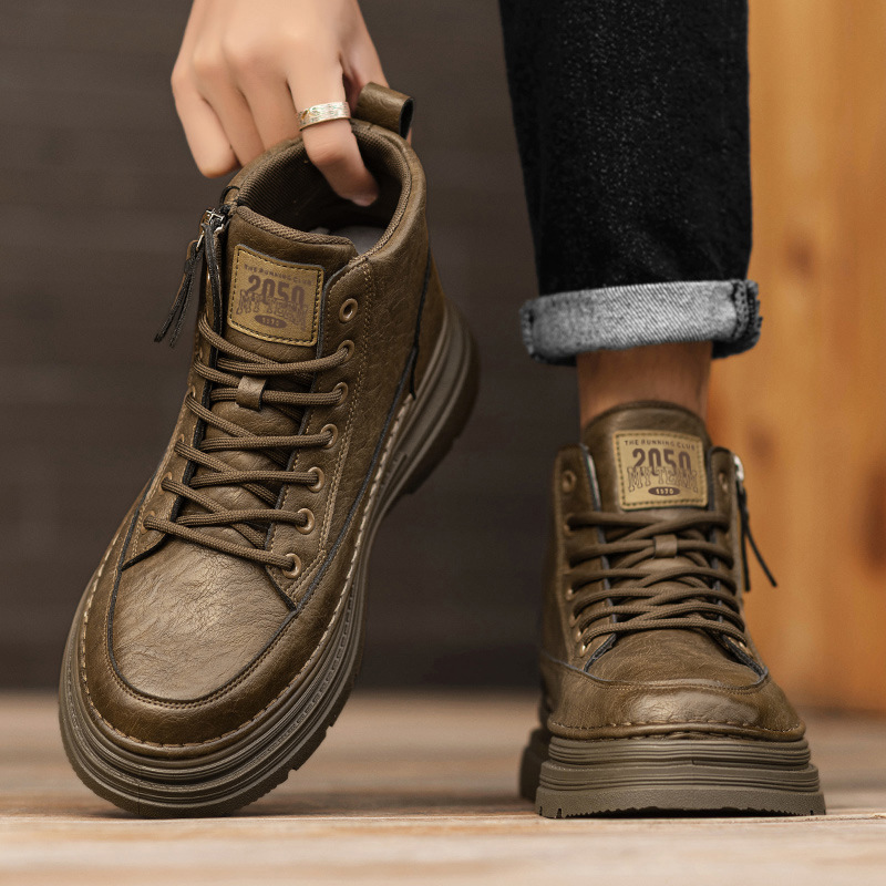 Men's high top boots new casua - Mens Fashion Winter 2025 avaliação e preço