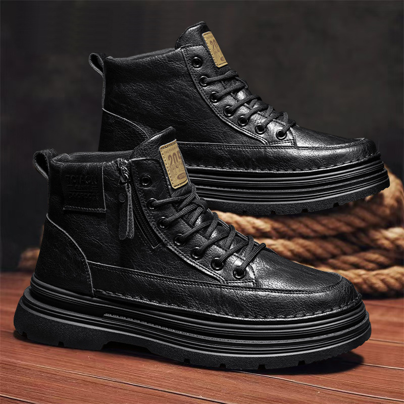 Men's high top boots new casua - Mens Fashion Winter 2025 avaliação e preço