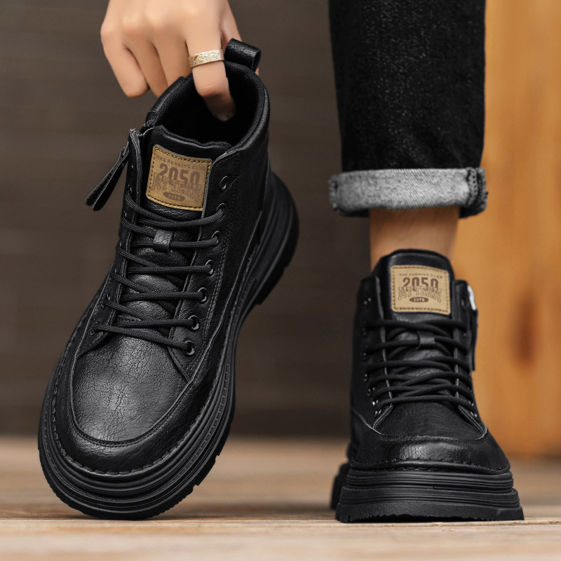 Men's high top boots new casua - Mens Fashion Winter 2025 avaliação e preço