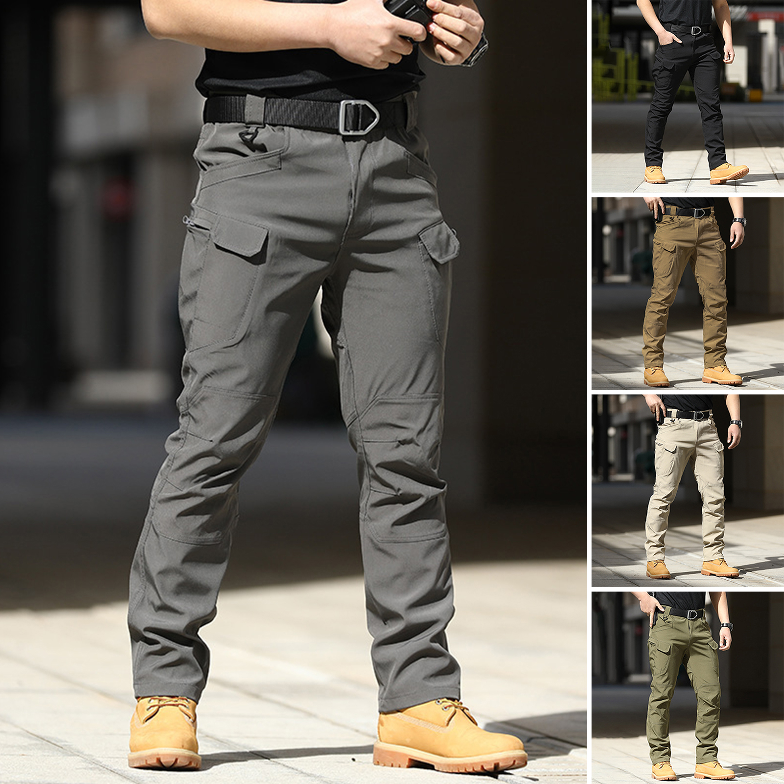 Men Camo Multi Pockets Cargo P - Cargo Jogger Pants avaliação e preço