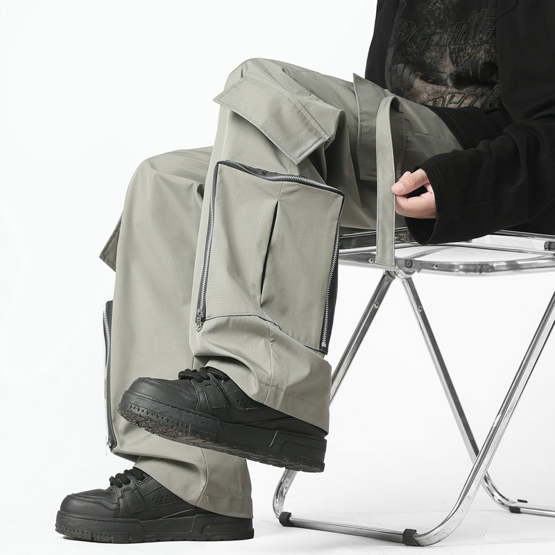 Fashion Men Cargo Pants Loose  - Cargo Jogger Pants avaliação e preço